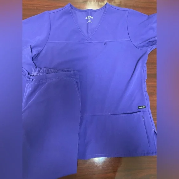 Jockey Scrub Set Large Top Medium Pants - Picture 1 of 7